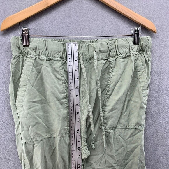 Thread & Supply Lyocell Cropped Wide Leg Pants Women Medium Beach Boho Lagenlook - Picture 8 of 12